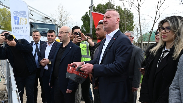 Karacabey'de hamam ve sauna kompleksinin temelleri atıldı