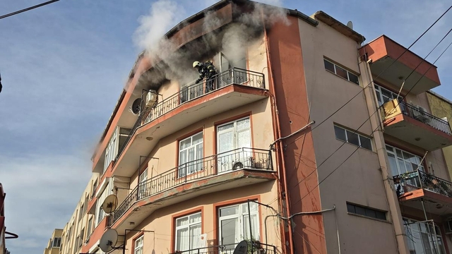 Milas'ta evde çıkan yangın söndürüldü