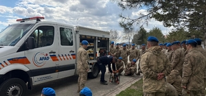 Bingöl’de jandarma personeline enkazda arama kurtarma eğitimi