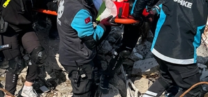 Giresun'da göçük tatbikatı yapıldı