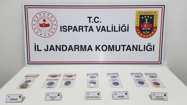 Isparta'da uyuşturucu operasyonlarında 3 şüpheli tutuklandı