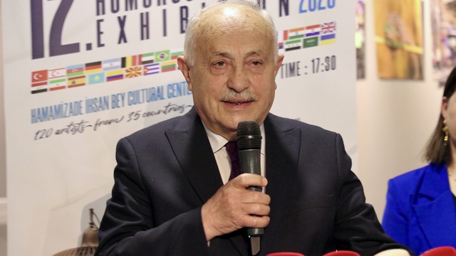 Trabzon'da "12. Uluslararası Görsel Mizahi Yapıtlar Sergisi" açıldı