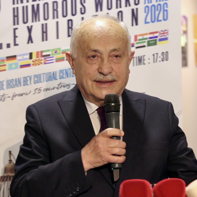 Trabzon'da "12. Uluslararası Görsel Mizahi Yapıtlar Sergisi" açıldı