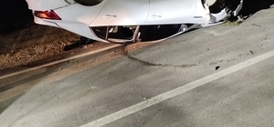 Elazığ’da otomobil takla attı: 6 yaralı