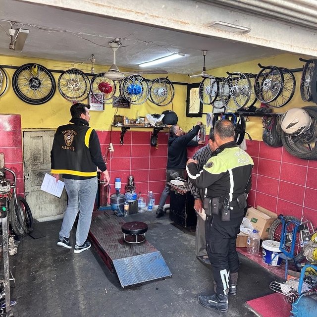 İskenderun'da motosiklet hırsızlığına yönelik denetim
