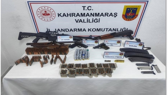 Kahramanmaraş'ta jandarmadan 3 aylık bilanço: 129 silah ele geçirildi, 275 kişi tutuklandı
