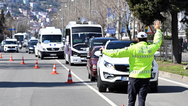 Ordu'da bir haftada 17 binden fazla araç ve sürücüsü denetlendi