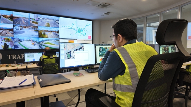 Kayseri'de Kartal Katlı Kavşağı ve bağlantı yollarındaki trafik akışı akıllı sistemlerle yönetiliyor