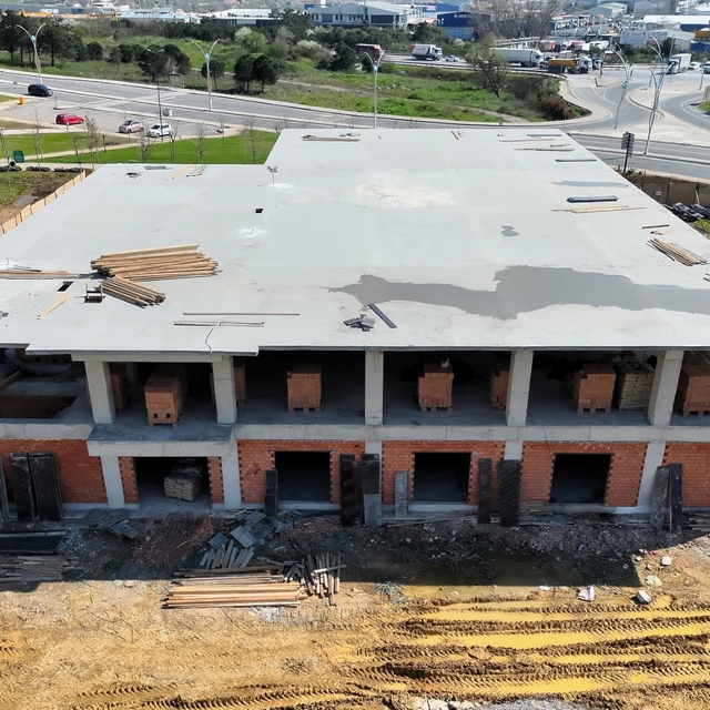 Gebze'de yeni itfaiye binasında çalışmalar yüzde 60'a ulaştı