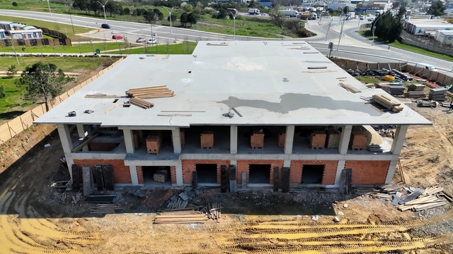 Gebze'de yeni itfaiye binasında çalışmalar yüzde 60'a ulaştı