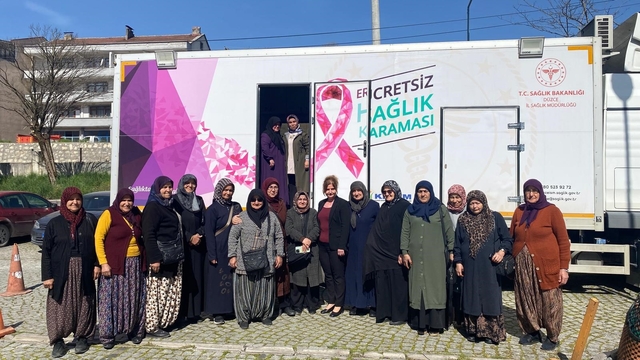 Yığılca'da kanser taraması vatandaşın ayağına geldi