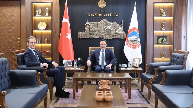 Belçika Ankara Büyükelçisi'nden Vali Çiçek'e ziyaret