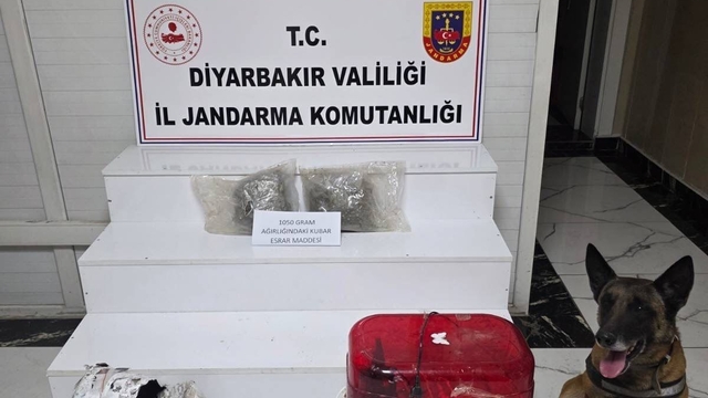 Diyarbakır'da su arıtma cihazında 1 kilo 50 gram esrar ele geçirildi