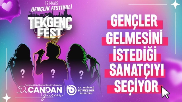 Tekirdağ'da sahne alacak sanatçıları gençler belirleyecek