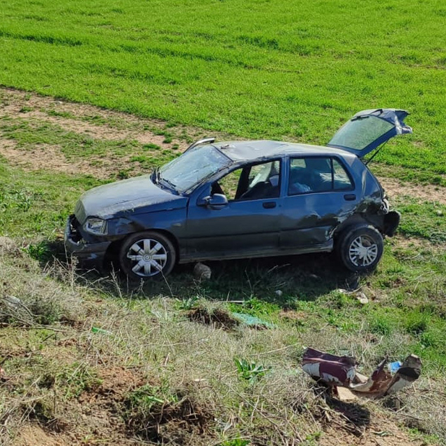 Konya'da 2 otomobil çarpıştı; 6 yaralı