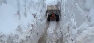 Şırnak'ta karlar arasındaki 2.5 kilometrelik "açık hava tüneli"