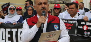 Adana’da öğretmenler, eğitimde şiddete 'dur' demek için iş bıraktı