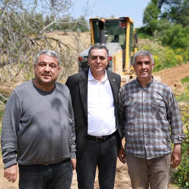 Başkan Şimşek ova yolu çalışmalarını sahada inceledi
