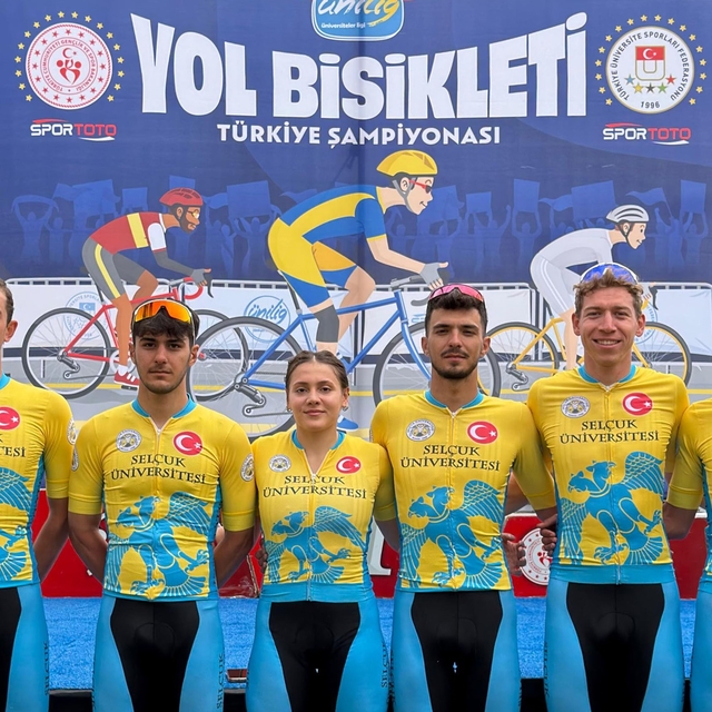 Selçuk Üniversitesi, yol bisikletinde Türkiye Şampiyonu oldu