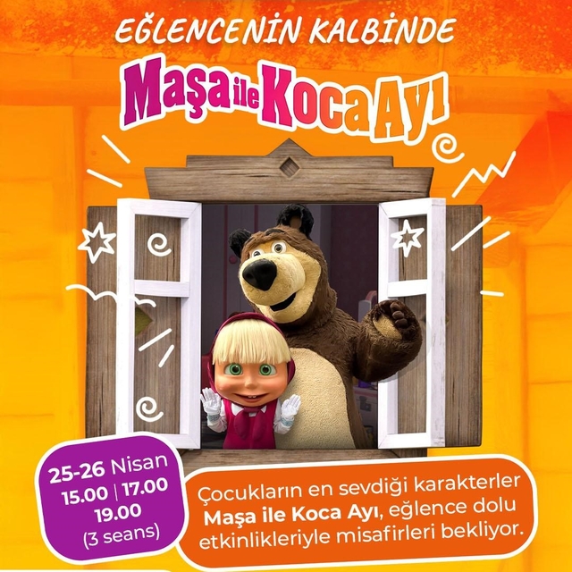 Nisan ayı İnegöl AVM'de çocuklar için bayram coşkusuna dönüşüyor