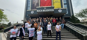 Buca Belediyesi'nde memurlar iş bırakma eyleminde
