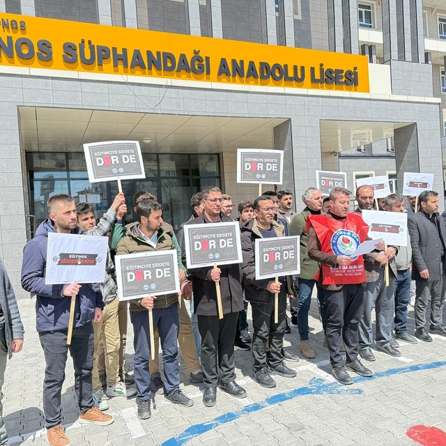 Patnos Eğitim-Bir-Sen'den şiddet tepkisi: "Artık yeter"