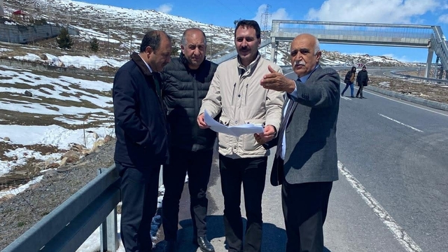 Karayolları Çıldır'da bağlantı yolları için çalışma başlattı