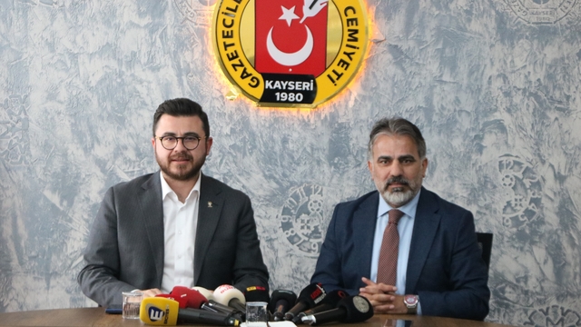 AK Parti İl Başkanı Okandan, Kayseri Gazeteciler Cemiyeti'ni ziyaret etti