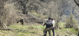 Bolu'da otluk alanda çıkan yangını söndürüldü