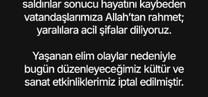 Başkan Çerçioğlu, tüm etkinlikleri iptal etti
