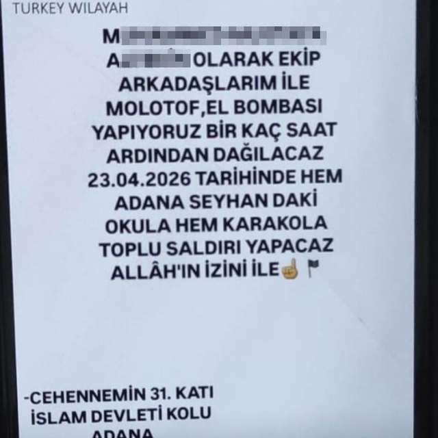 Sosyal medyadan "saldırı yapacağız" paylaşımına gözaltı