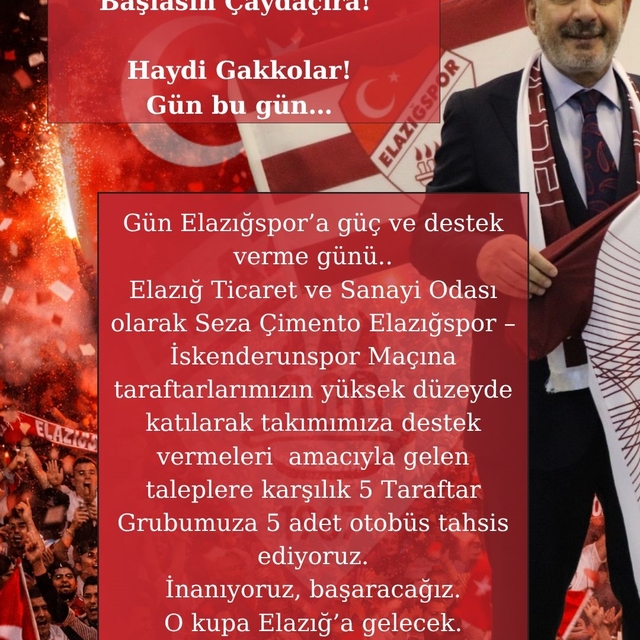 Başkan İdris Alan'dan taraftarlara 5 otobüs tahsisi