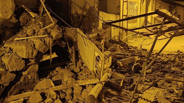 Kayseri'de müstakil ev çöktü; hasar oluştu