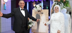 42 yıllık evlilik yeniden taçlandı