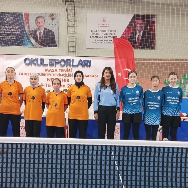 Horasan masa tenisinde Türkiye dokuzuncusu oldu