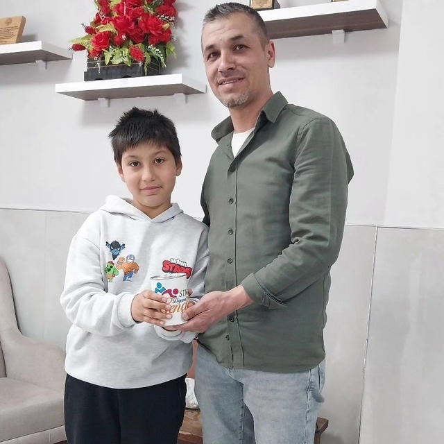 Simav'da minik yürekten büyük bağış