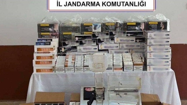 Jandarmadan kaçak makaron operasyonu