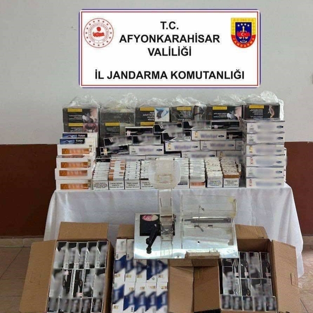 Jandarmadan kaçak makaron operasyonu