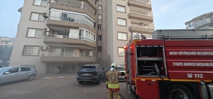 İskenderun'da binanın bodrum katında yangın çıktı