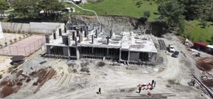 Vali Masatlı Belen'de okul inşaatını inceledi