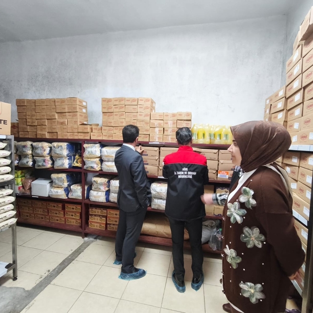 Ağrı'da öğrenci yurtlarına gıda güvenliği denetimi