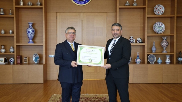 DPÜ Evliya Çelebi Yerleşkesi'ne 'Sıfır atık belgesi yenileme' başarısı