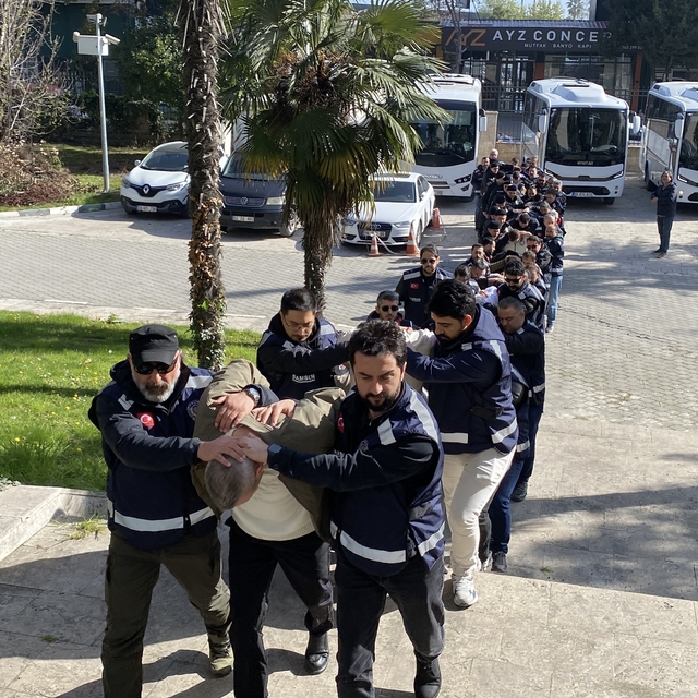 Samsun merkezli 3 ilde suç örgütü operasyonu; 25 gözaltı