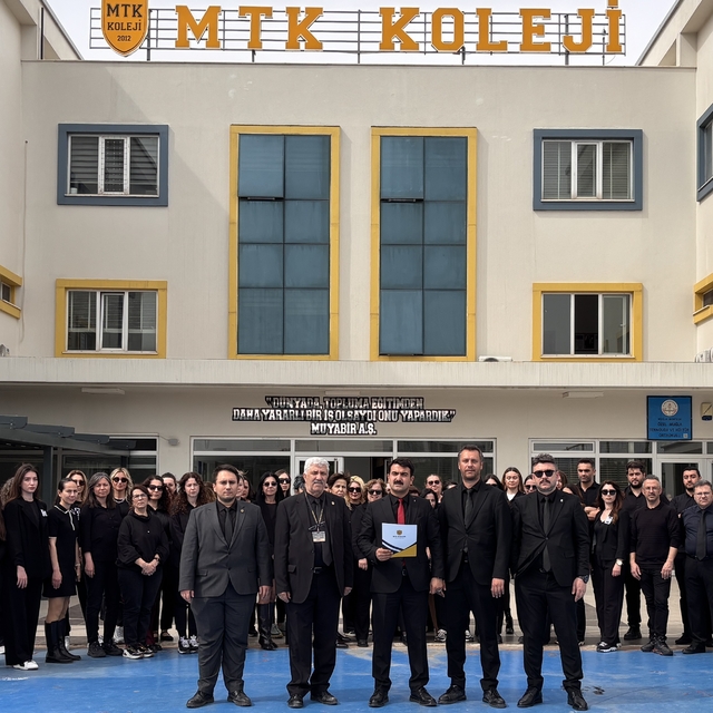 MTK Okulları'nda siyah giyerek şiddete sessiz kınama