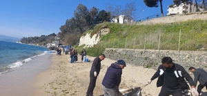 Sinop'ta sahil temizliği