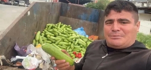 Toptancı halinde çöpe atılan sebzelere tepki "Bunları yapanlar utansın, bunları dökenler utansın"