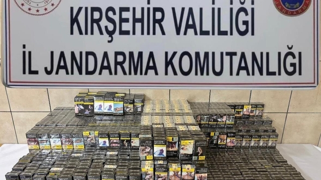 Çiçekdağı'nda kaçak sigara operasyonu