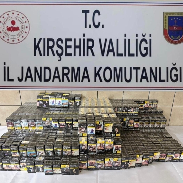 Çiçekdağı'nda kaçak sigara operasyonu