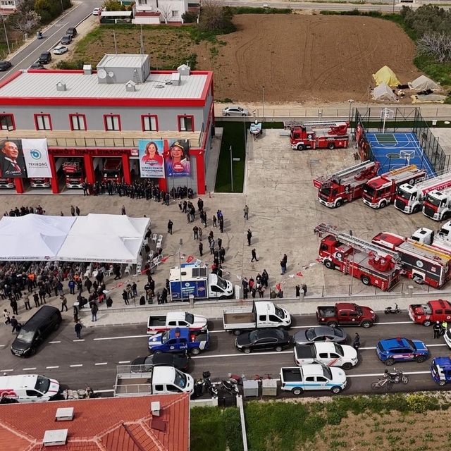 Şarköy'de modern itfaiye istasyonu hizmete açıldı