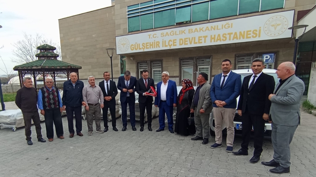 Gülşehir Devlet Hastanesine araç ve yatak bağışı